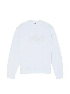 Victoria’s Secret Pink Hydrangea Blue Glitter Bling Crewneck